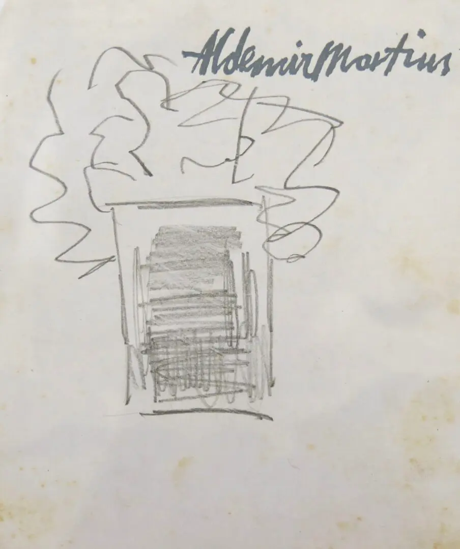 Aldemir Martins - Vaso com Flores