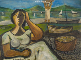 Emiliano di Cavalcanti - Figuras e marinha