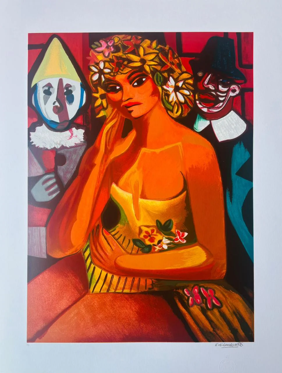 Mulher com Palhaços