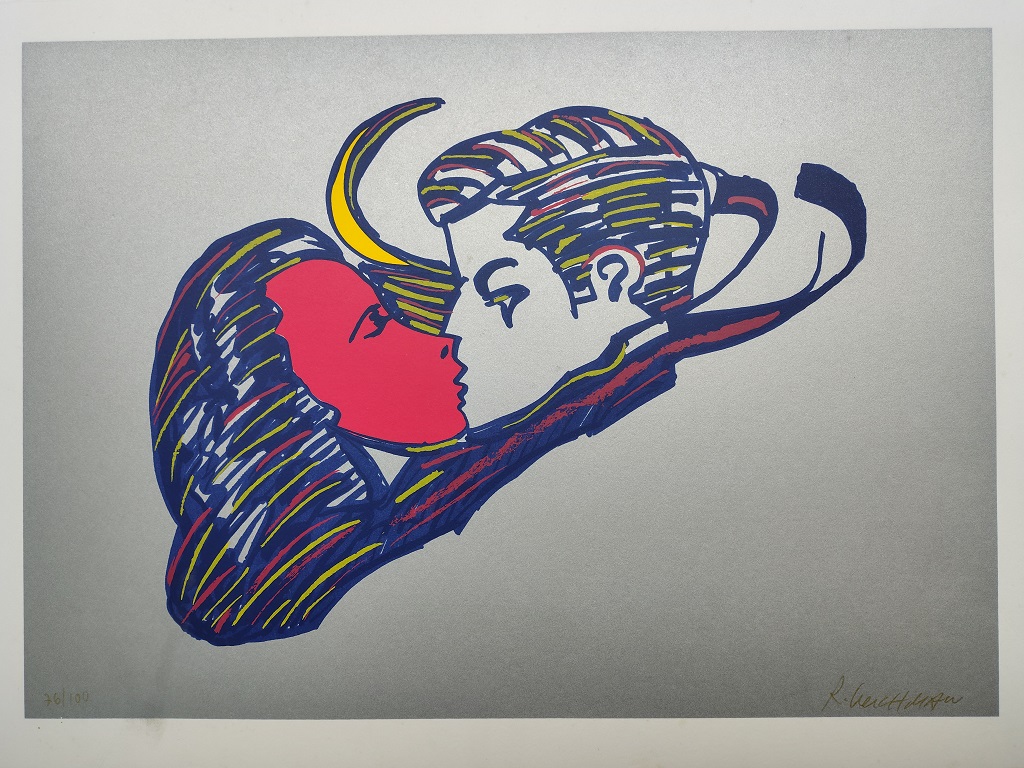 Rubens Gerchman - Beijo Prateado