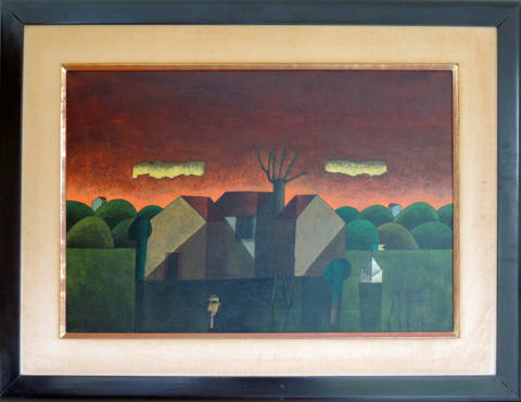 Casas ao Pôr do Sol