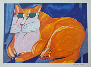 Aldemir Martins - Gato Laranja
