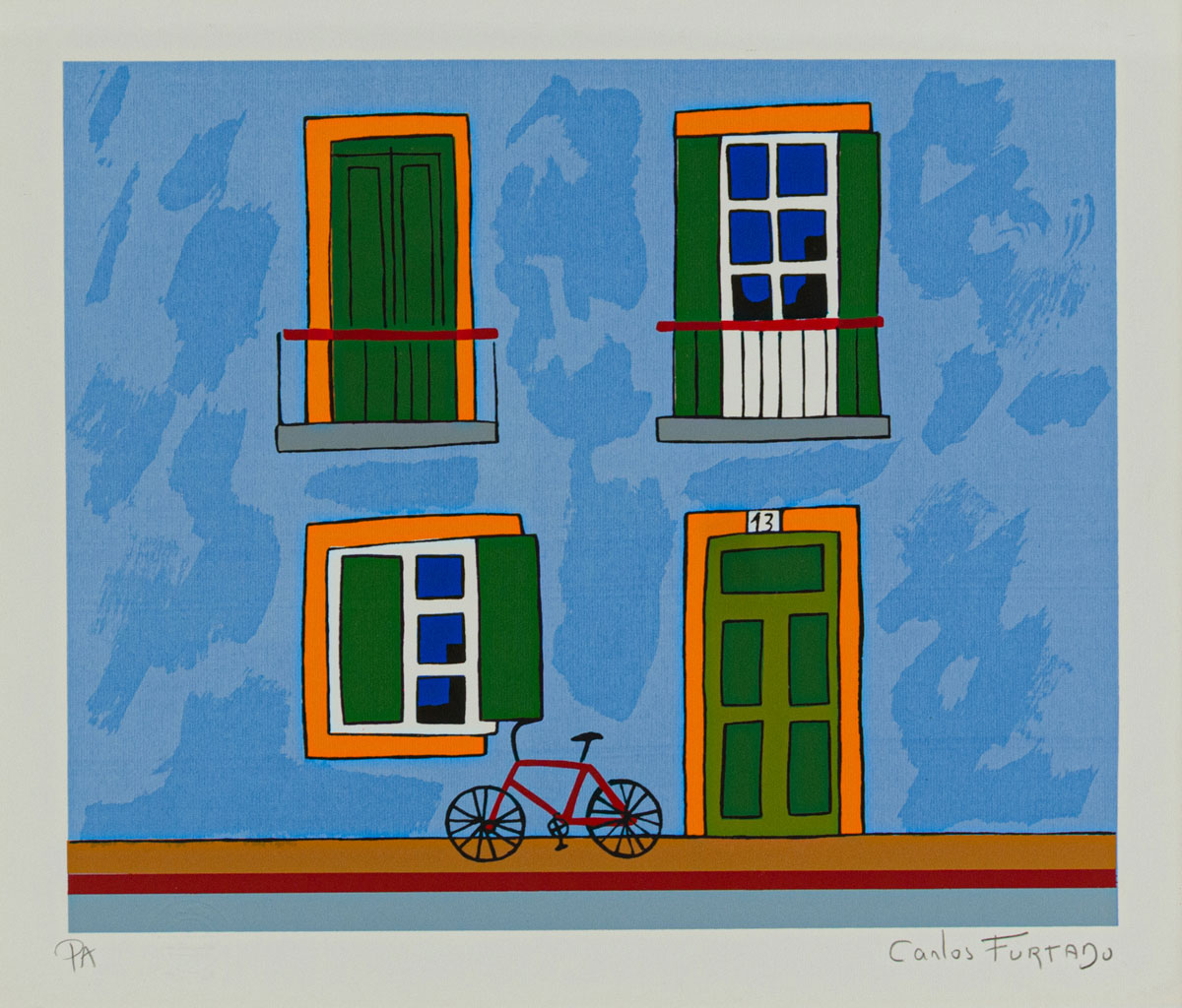Fachada azul