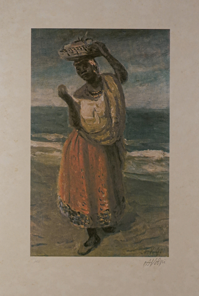 Alfredo Volpi - Baiana na praia
