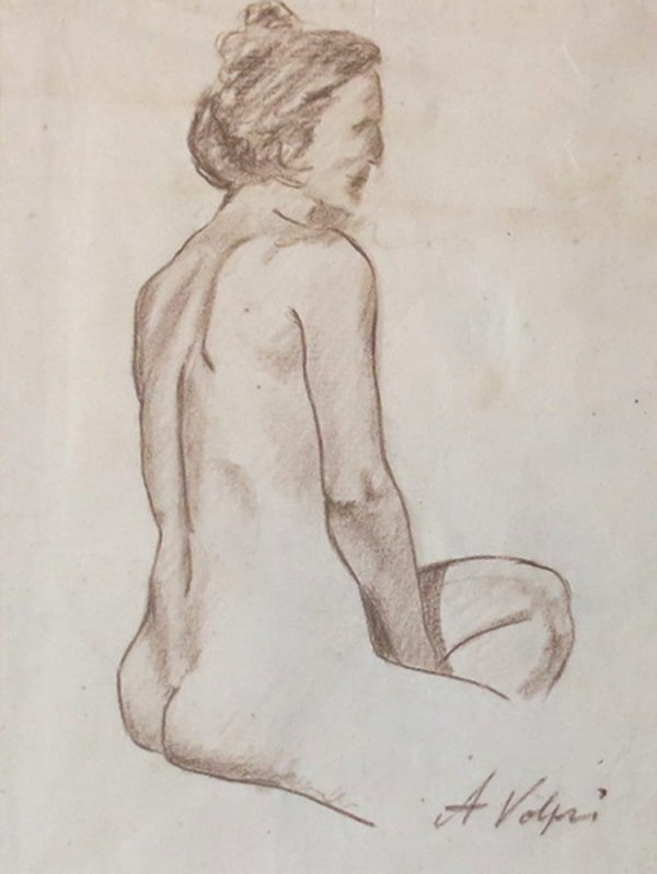 Alfredo Volpi - Mulher feminino