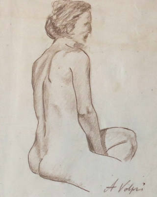 Alfredo Volpi - Mulher feminino