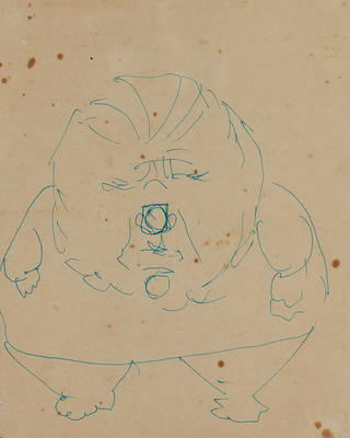 Candido Portinari - Caricatura de Figura Gorda