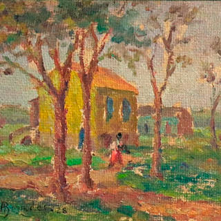 Aldo Bonadei - Casario no campo