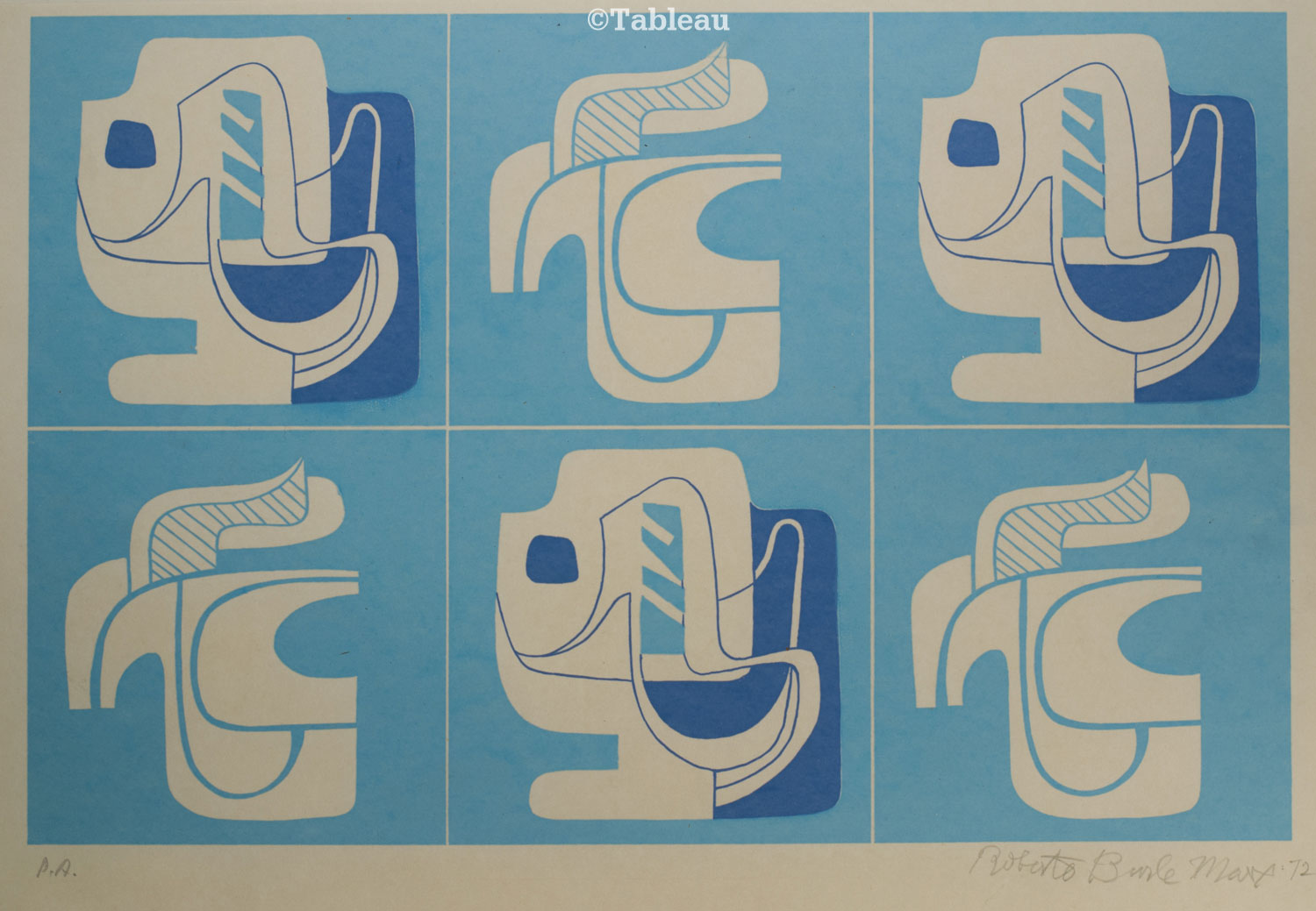 Roberto Burle Marx - Estudo de azulejos