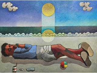 Inos Corradin - Repouso na praia