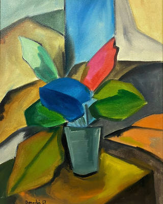 Aldo Bonadei - Vaso com flores