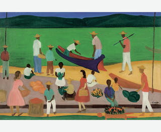 Djanira da Motta e Silva - Praia com figuras - Paraty