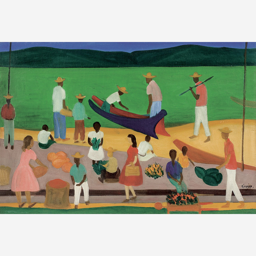 Djanira da Motta e Silva - Praia com figuras - Paraty