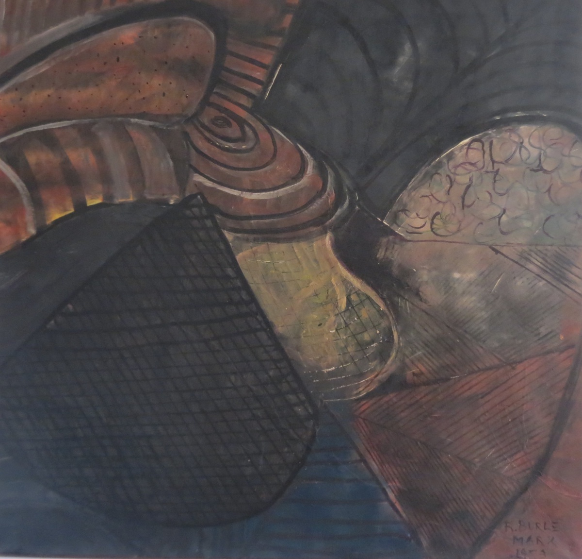 Roberto Burle Marx - Abstrato, datado de