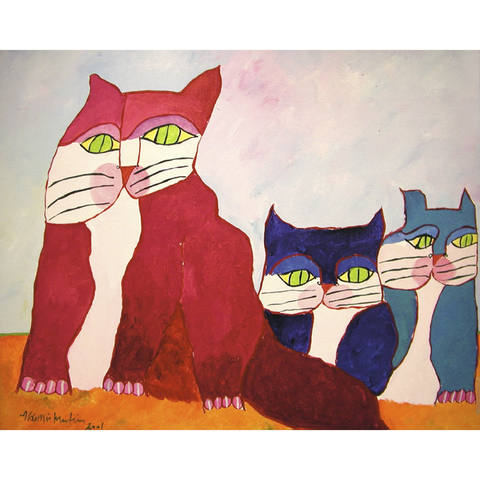 Família de gatos