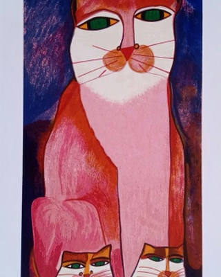 Aldemir Martins - Família de Gato