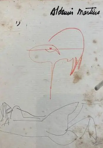 Nú Feminino e Pássaro
