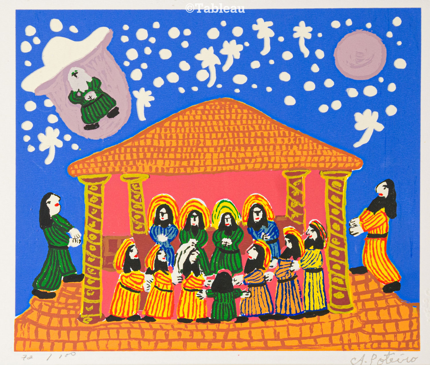 Antonio Poteiro - Cena religiosa