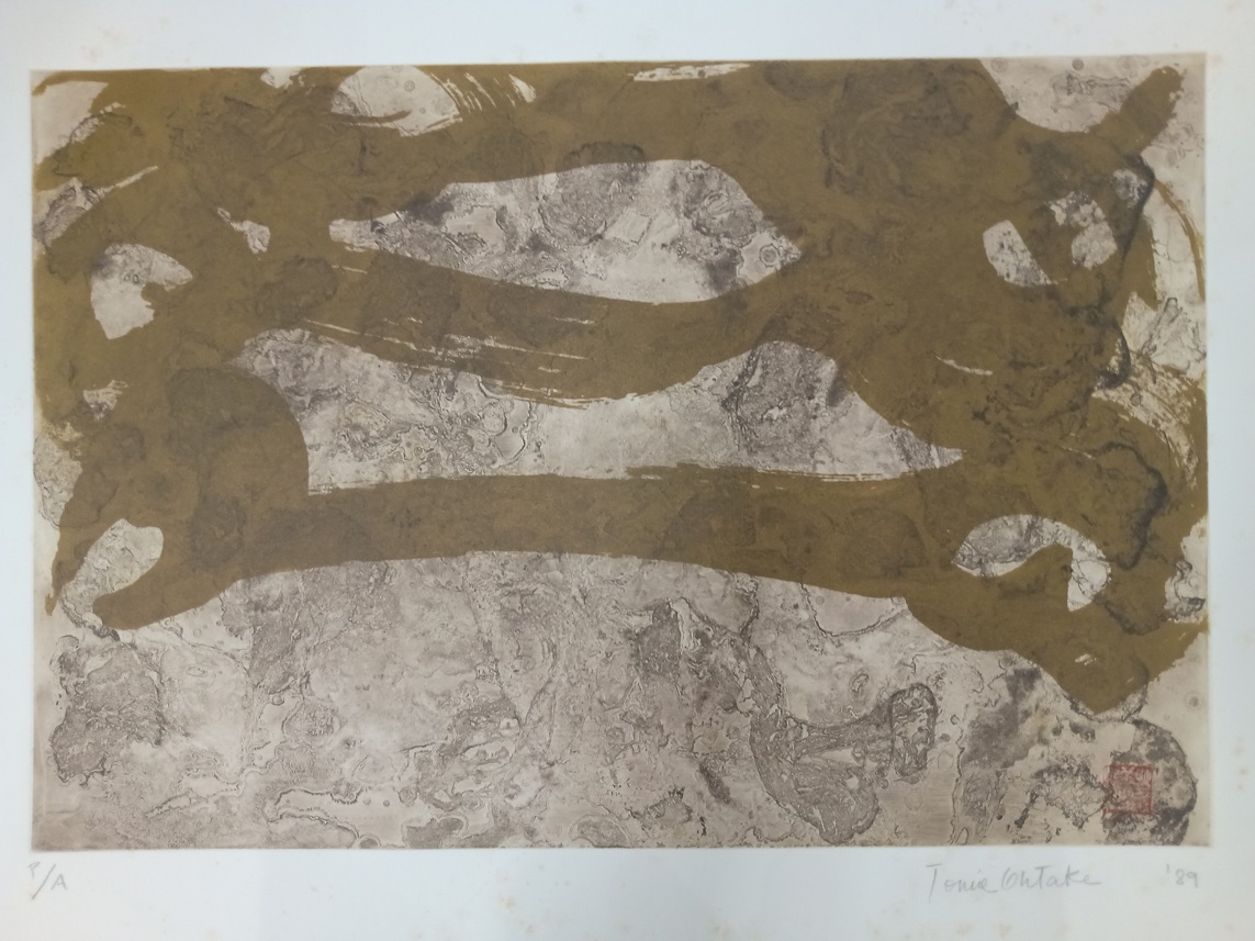 Tomie Ohtake - Abstrato bege