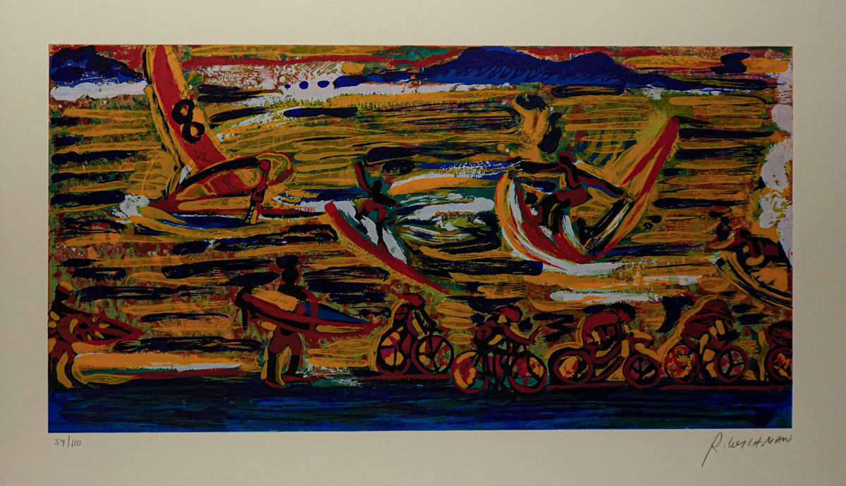 Rubens Gerchman - Ciclistas a beira mar