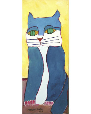 Aldemir Martins - Gato azul
