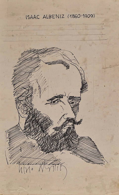 Retrato de Isaac Albeniz