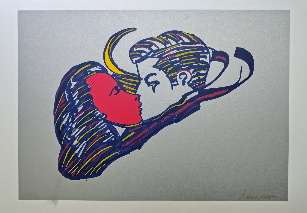 Rubens Gerchman - Beijo prateado
