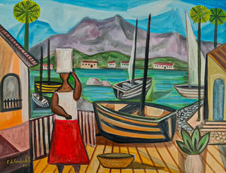 Emiliano di Cavalcanti - Marinha e barcos