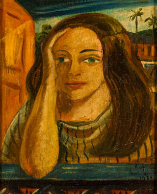 Emiliano di Cavalcanti - Mulher na janela