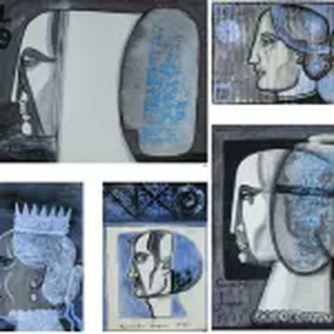 Conjunto de 5 Desenhos