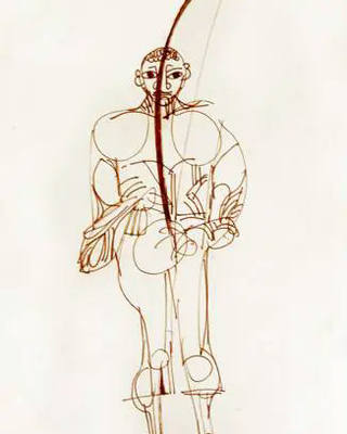 Aldemir Martins - Tocador de Berimbau - Dec 50