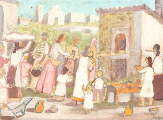 Fulvio Pennacchi - Estudo para o mural "o Pão"