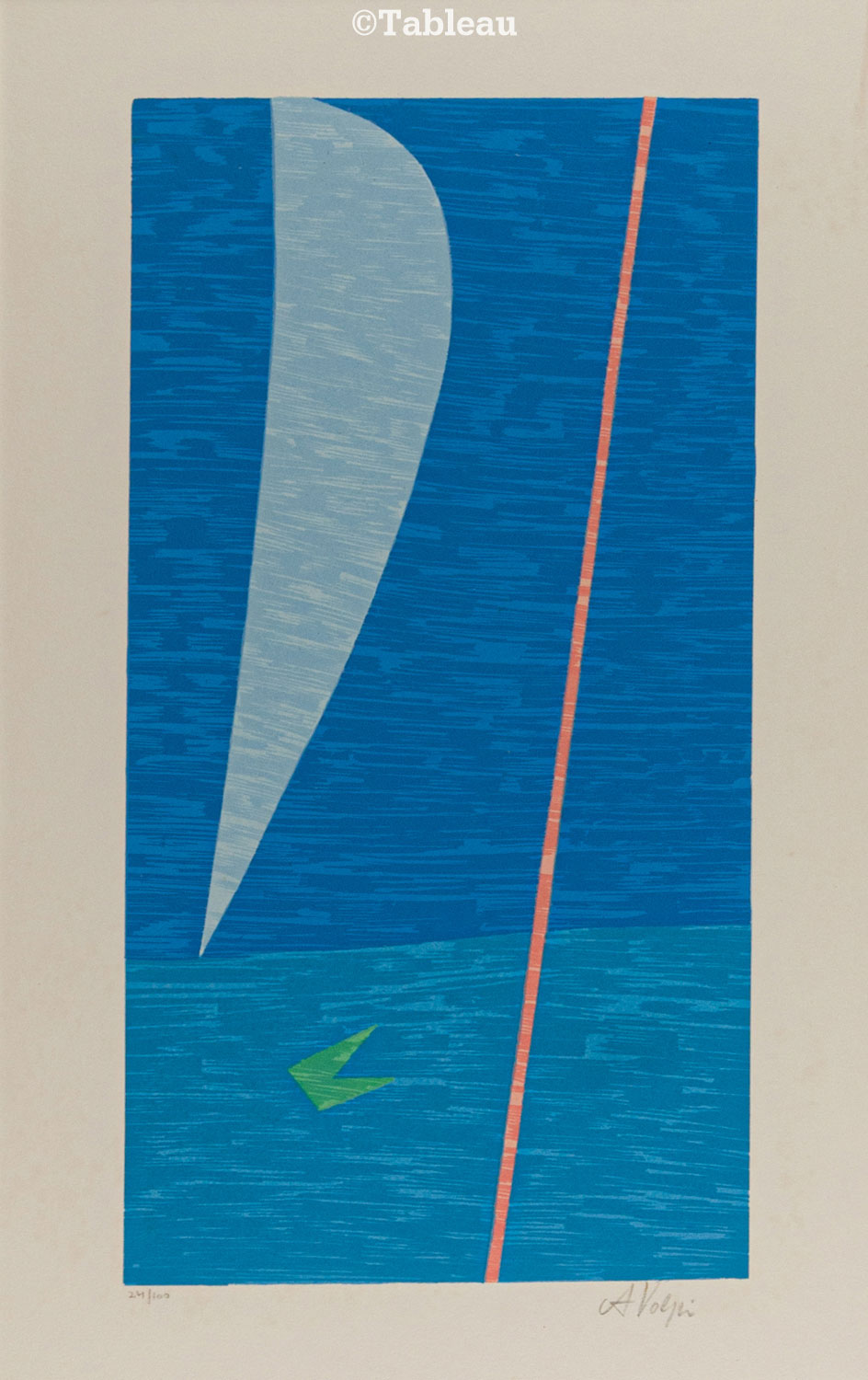 Alfredo Volpi - Bandeira, vela e mastro