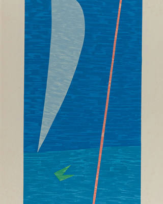 Alfredo Volpi - Bandeira, vela e mastro