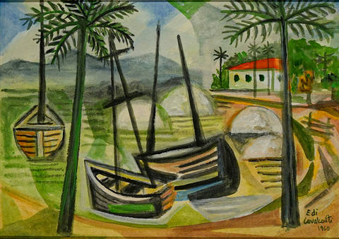 Marinha com barcos