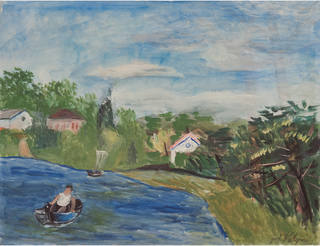 Alfredo Volpi - Lago - interior de São Paulo