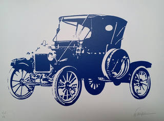 Kleber Ventura - Carro antigo azul