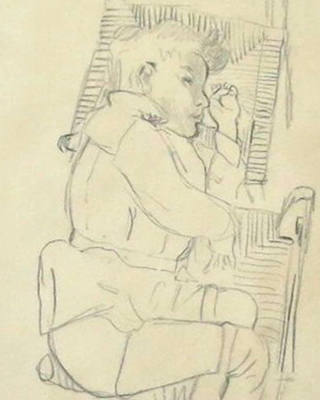 Aldo Bonadei - Criança Dormindo