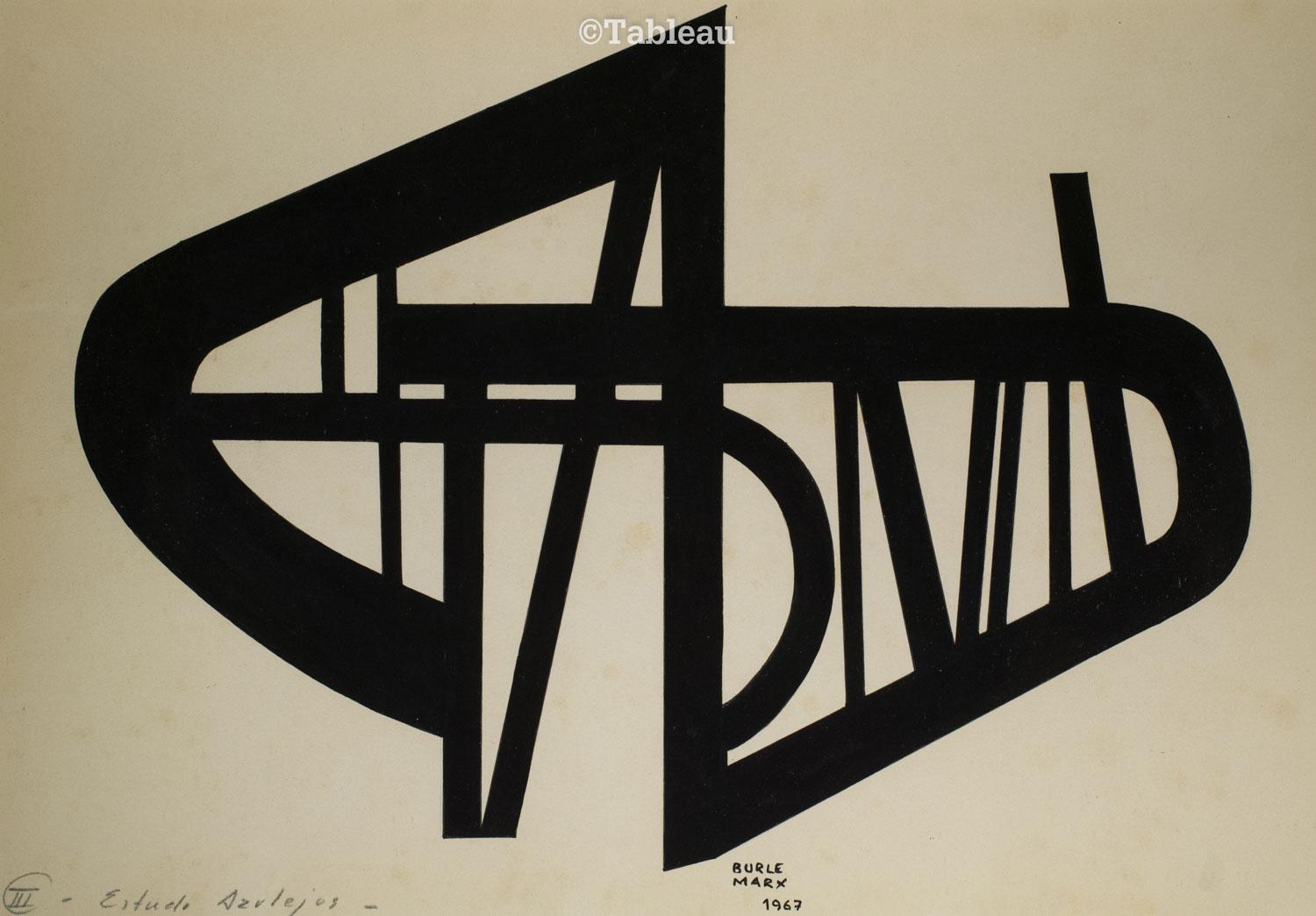 Roberto Burle Marx - Estudo azulejos III
