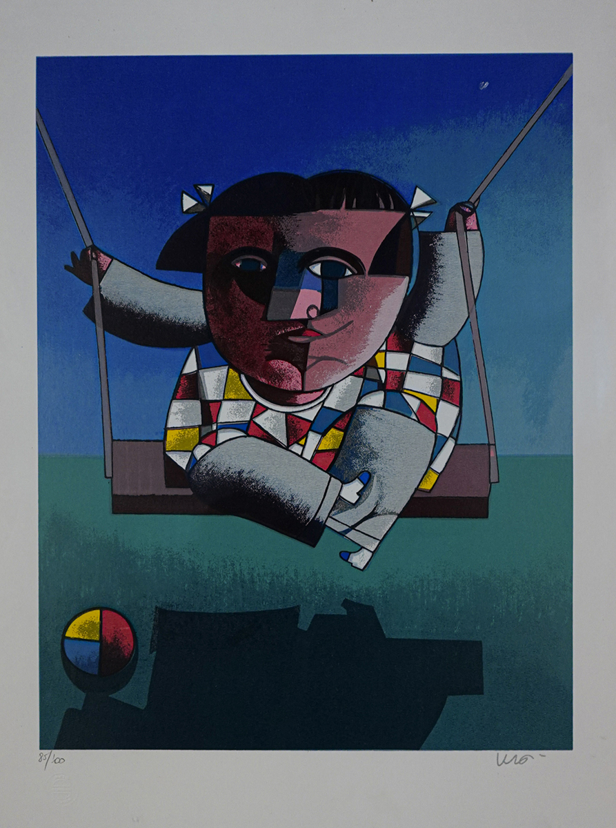 Menina no balanço