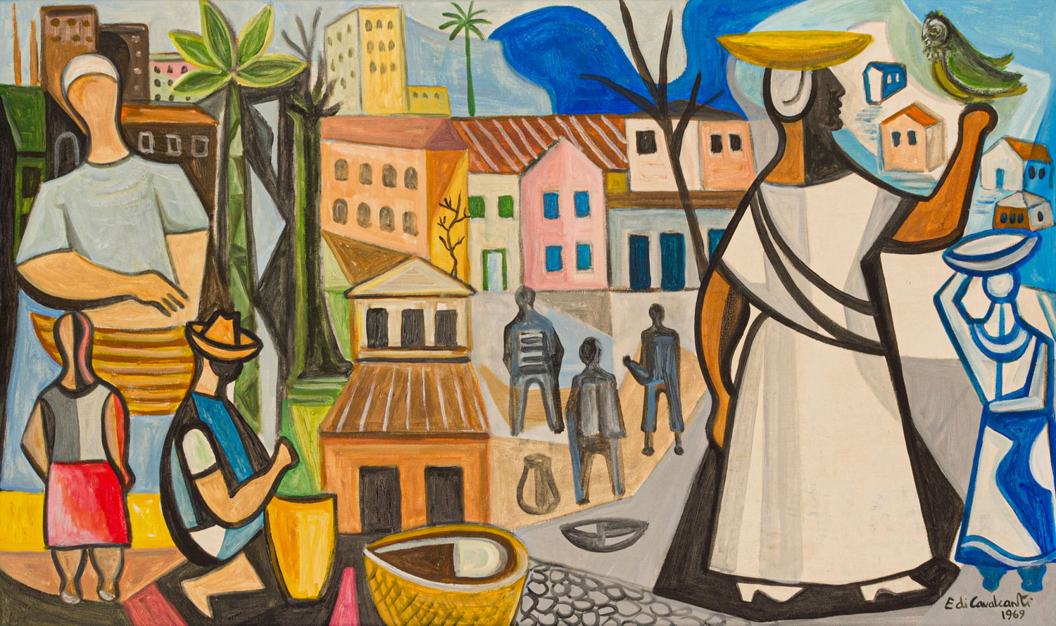 Emiliano di Cavalcanti - Figuras e casario