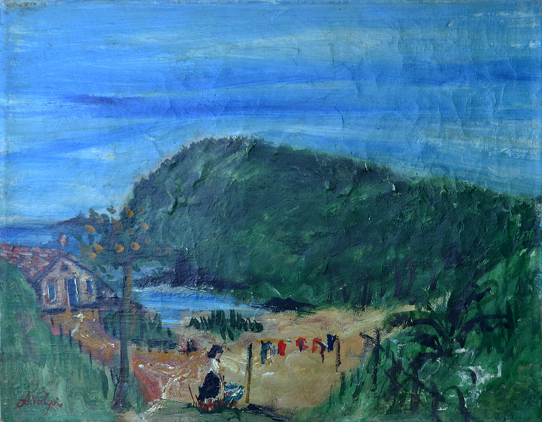 Alfredo Volpi - Cena Rural com Lavadeira