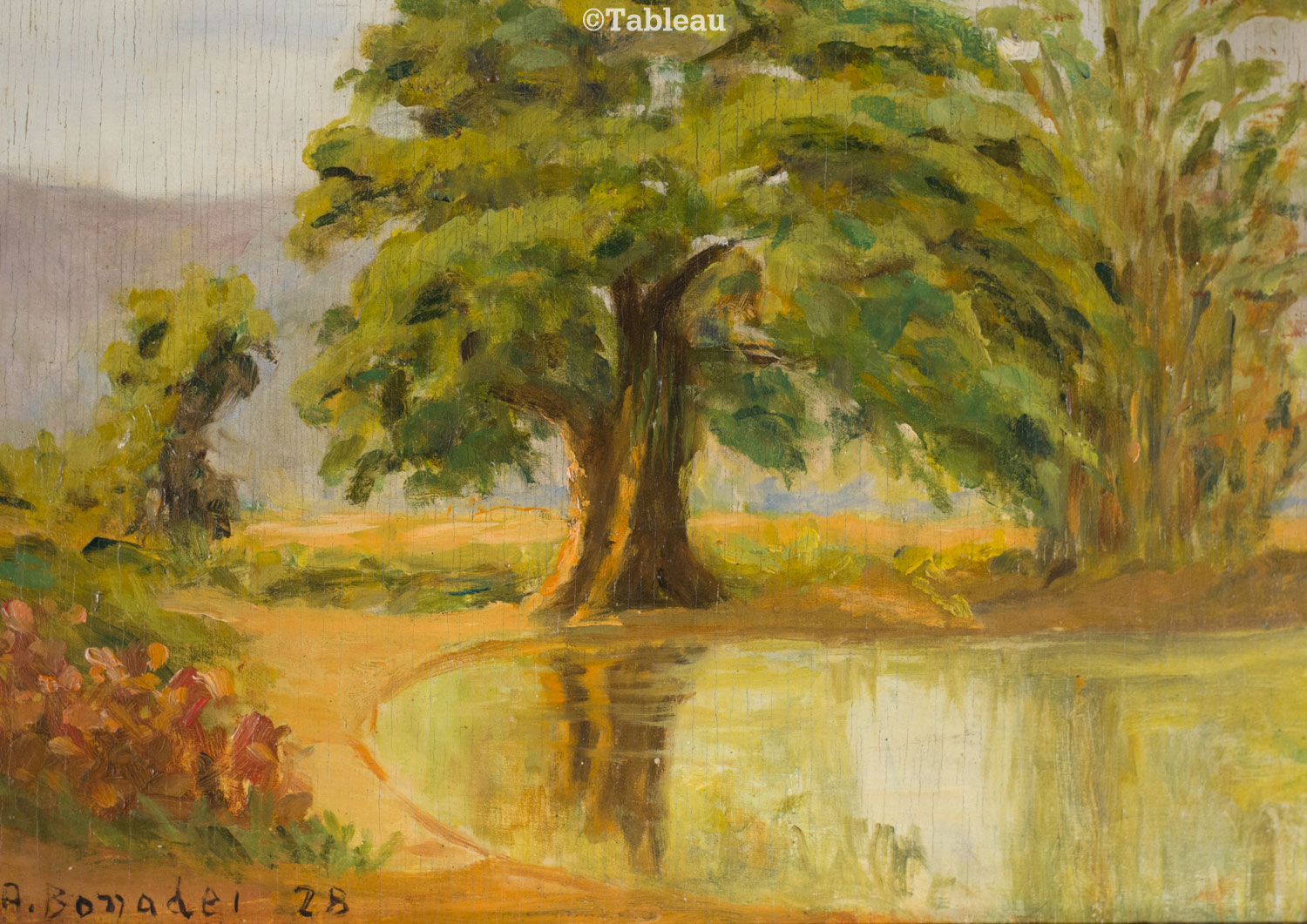 Paisagem com lago