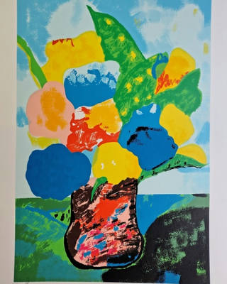 Aldemir Martins - Vaso com flores