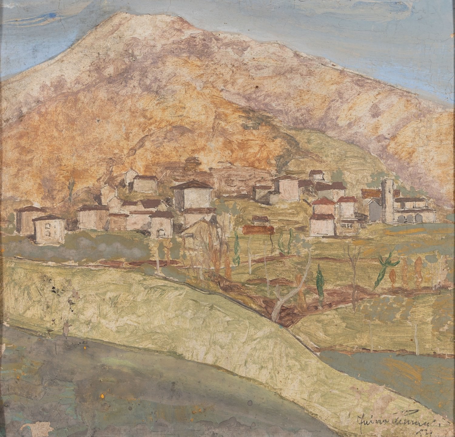 Paisagem de Magnano, no Piemonte