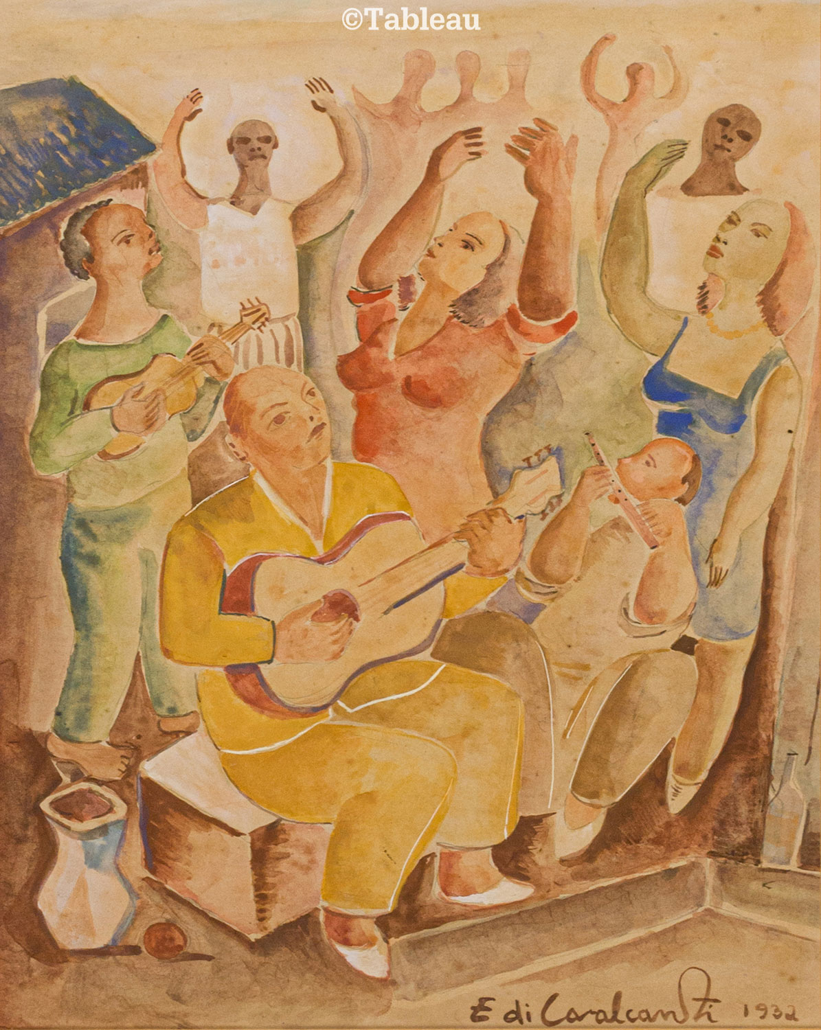 Emiliano di Cavalcanti - Roda de samba