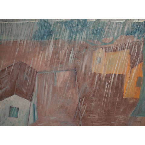 Paisagem com chuva