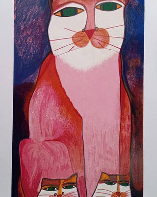 Aldemir Martins - Família de Gatos