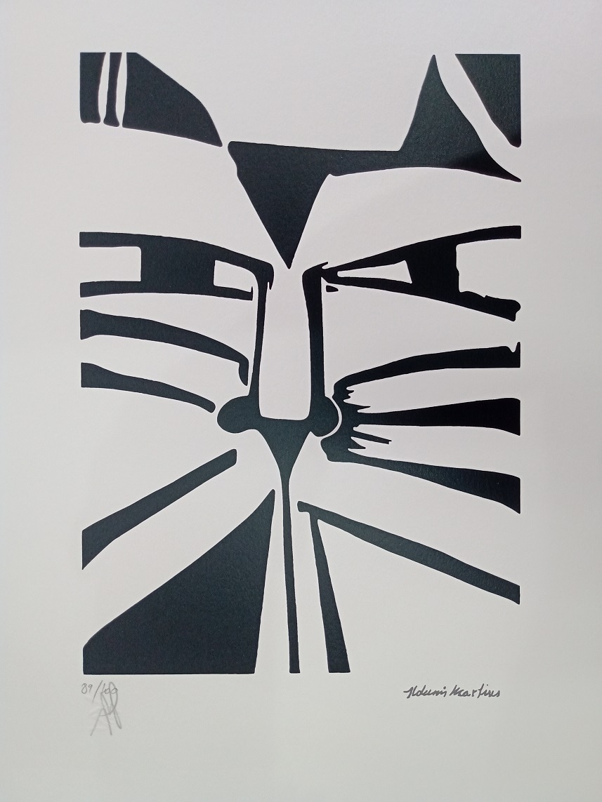 Retrato de gato preto