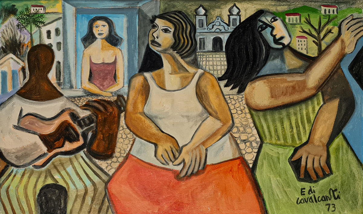 Emiliano di Cavalcanti - Serenata na praça